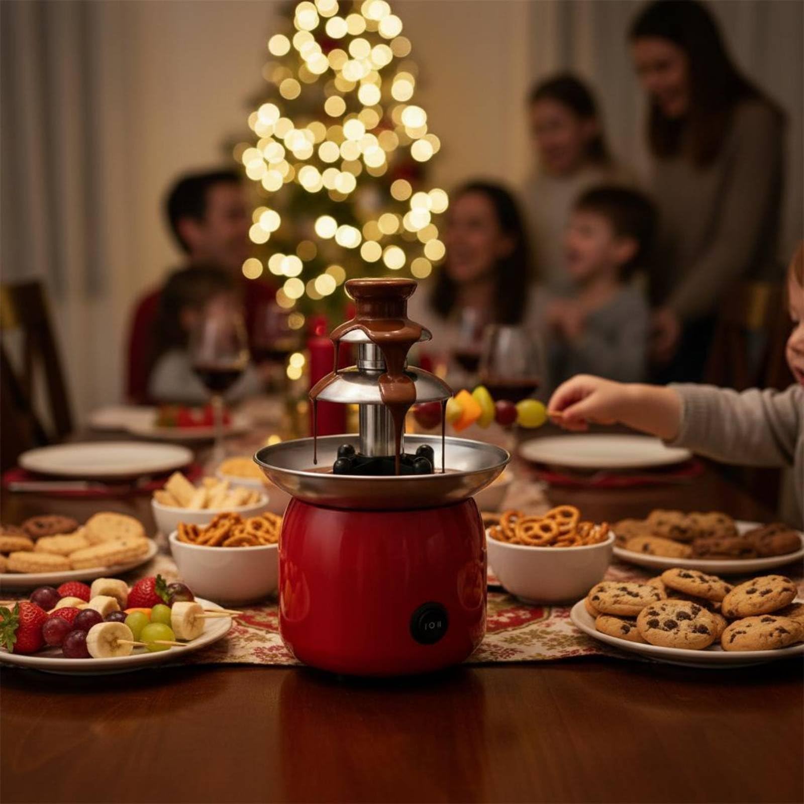 Fontana di Cioccolato a 3 Livelli Elettrico Torrre di Cioccolato Automatica Riscaldamento Rapido Elettrodomestico da Cucina per Buffet