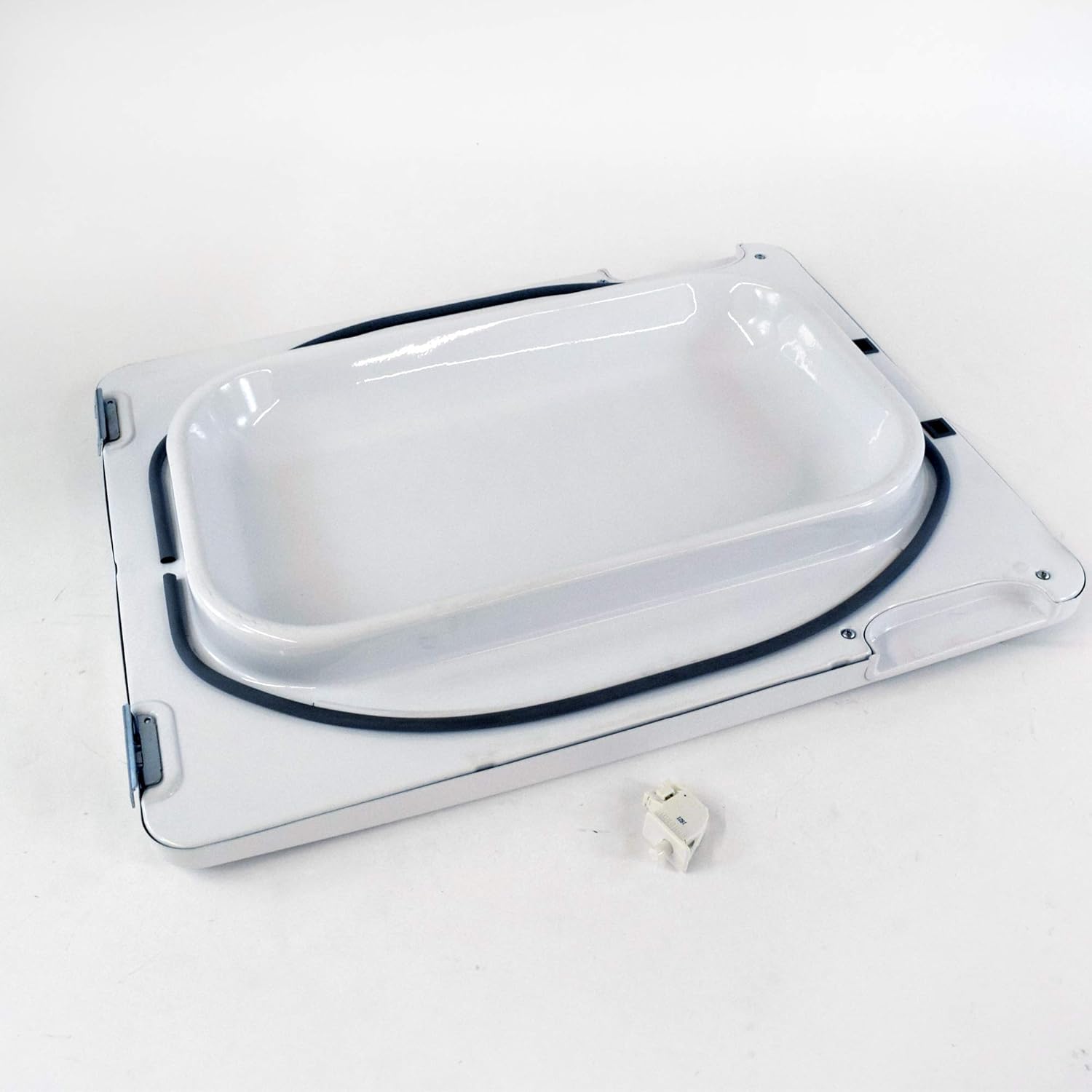 Ge WE10X26855 Dryer Door Assembly (White) (Replaces WE10X24557) Genuine Original Equipment Manufacturer (OEM) Part