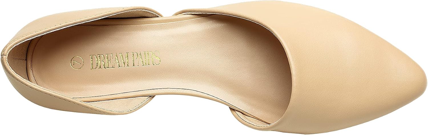 DREAM PAIRS Women's Elegant Dressy Flats Shoes Pointed Toe Casual Comfort Slip on Walking Flats for Women