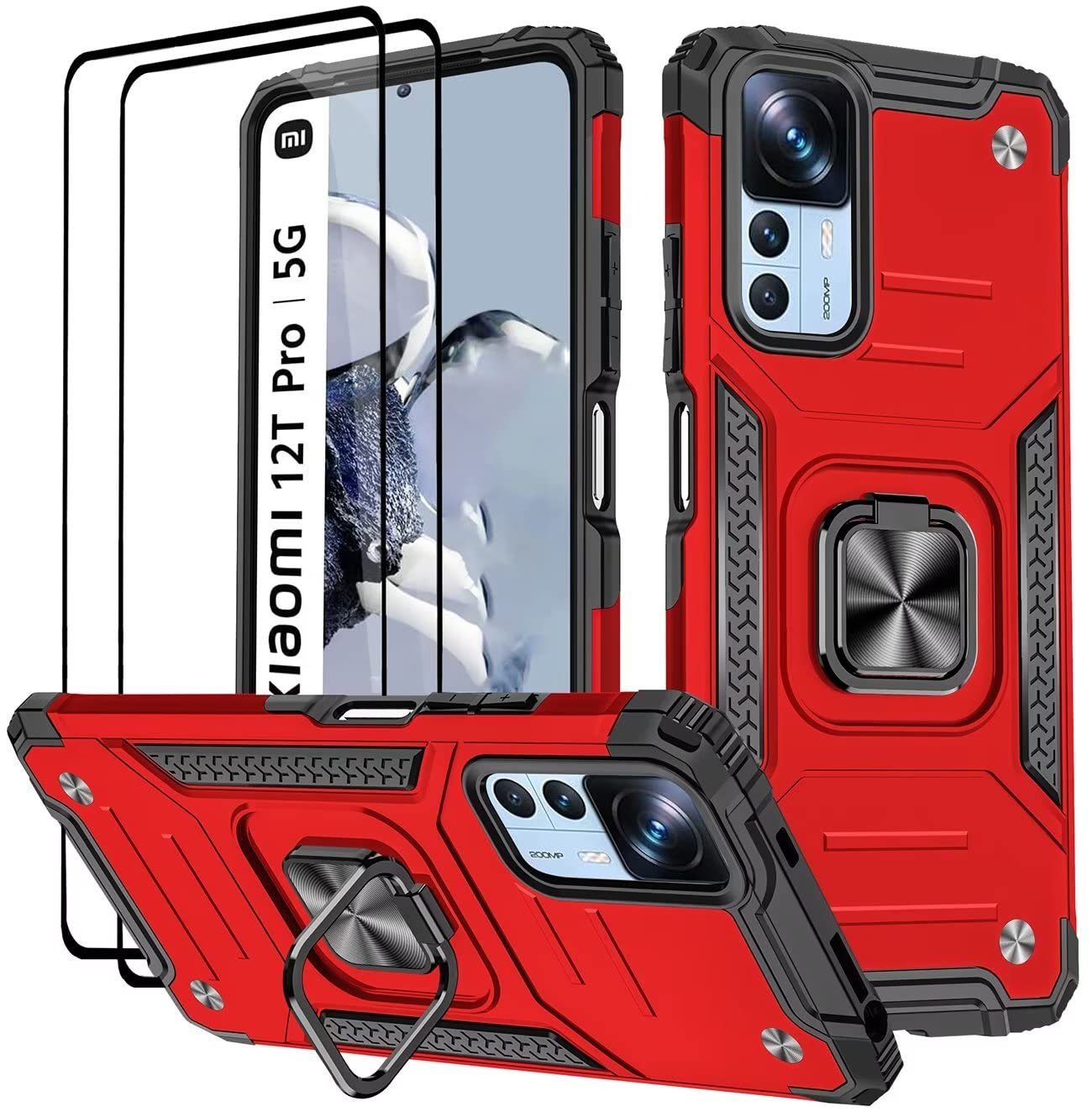 Coque Compatible Avec Xiaomi 12T - 12T Pro Avec 2 Verre