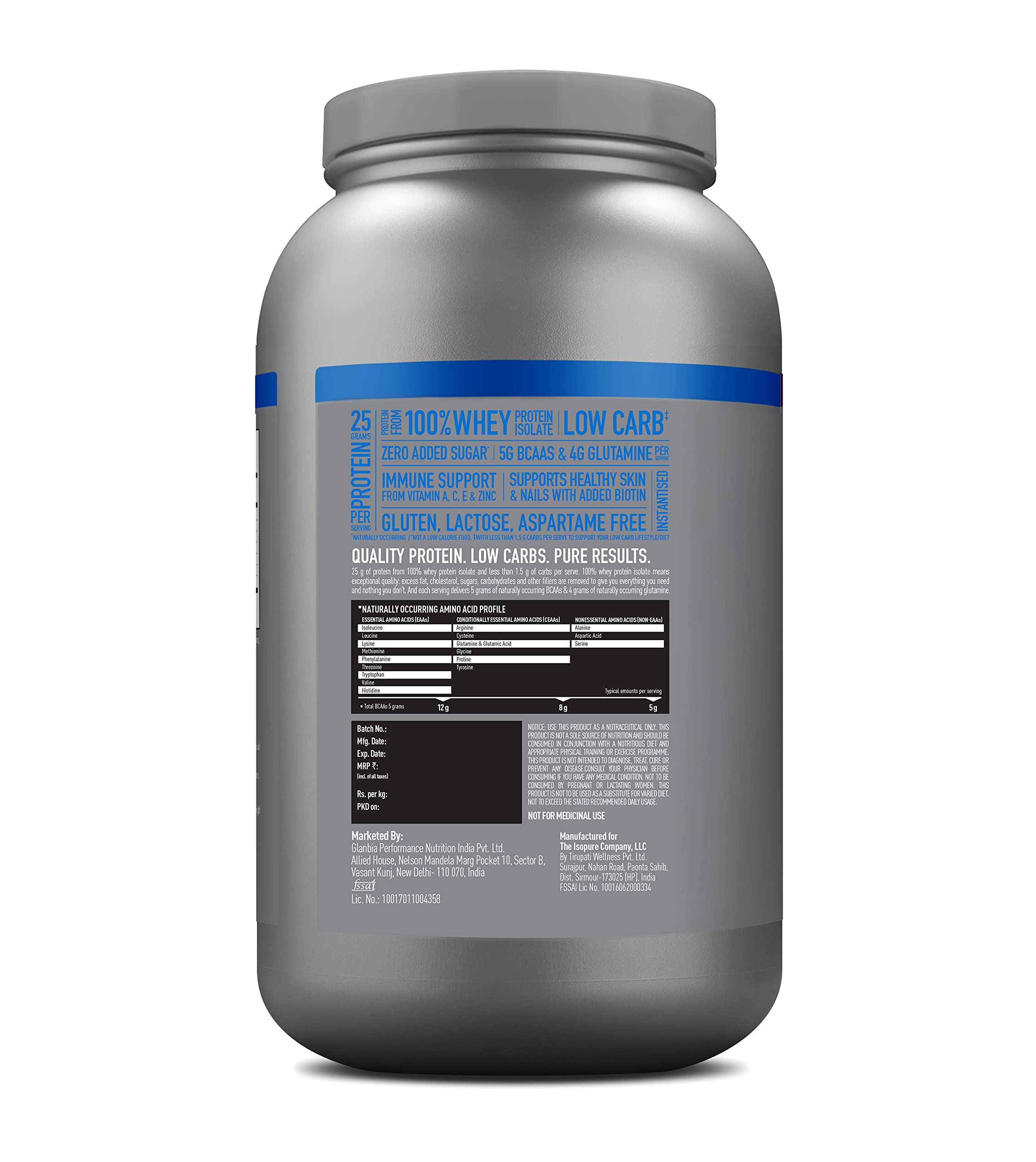 Isopure 2 Kg Vanilla + Creatine 250 g Free (B0C8JQ5NJ1) Amazon Price History, Amazon Price Tracker