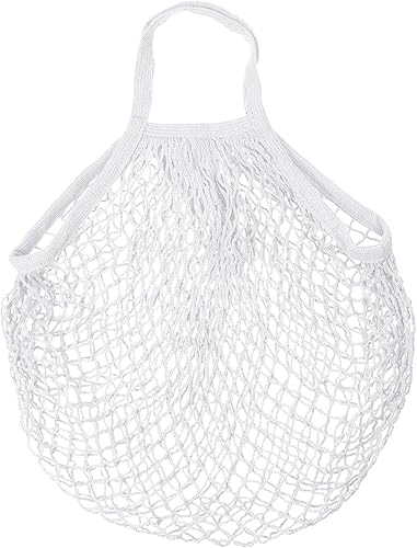 MECCANIXITY Bolsa de malla de algodón reutilizable lavable malla malla bolsa organizador para frutas y verduras compras