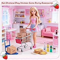 Vista 9 de Set de 175 piezas de cajas de mensajería en miniatura para centro comercial, cajas de envío, modelos de carritos de mano de mini supermercado 1:12