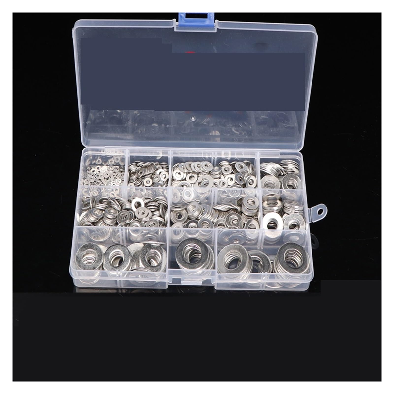 Assortiment de rondelles plates Jeu de rondelles en acier inoxydable, 1010 pièces, M2 M3 M4 M5 M6 M8 M10 M12, plates, anneau uni, Kit d'assortiment joints