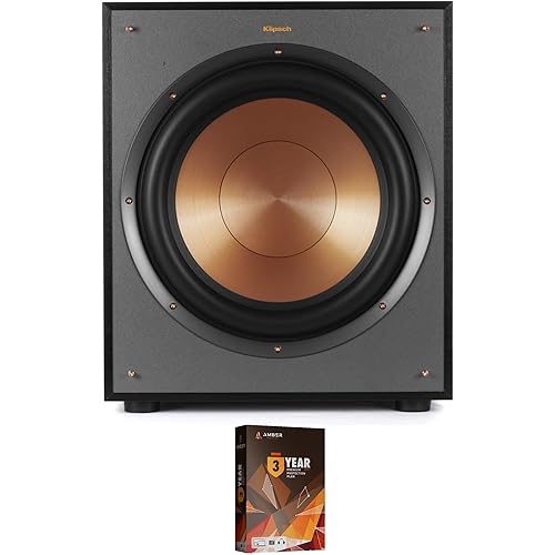 Klipsch R-120SW 200 Watt Subwoofer and 3 Year Amber Protection Plan (2018)