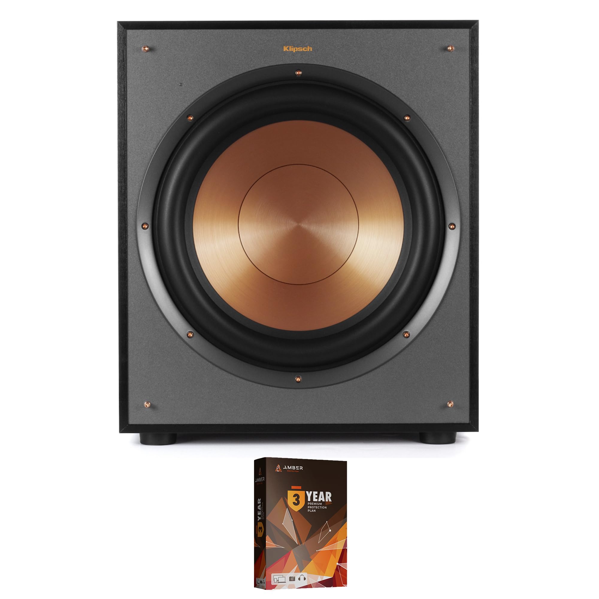 Klipsch R-120SW 200 Watt Subwoofer and 3 Year Amber Protection Plan (2018)