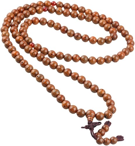 Miniatura 3 de rockcloud 108cuentas de oración budista tibetano de madera natural pulsera Mala Collar 7piedras healig Chakra Meditación