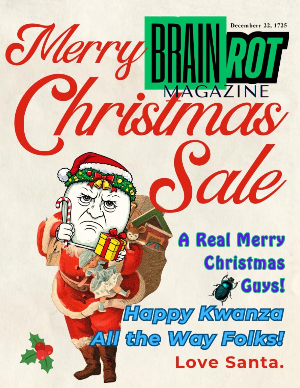 A Very BrainRot Christmas Coloring Book: 12 Days of Christmas Brainrot