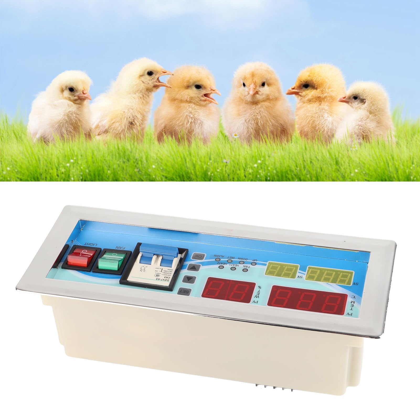 Controller Incubador Xm-18D Durevole Intelligente LCD Digital Temuro Controllo dell'umidità per Gli Uccelli Riproduttivi in Plastica 1 X 1 X Sensore Manualmente