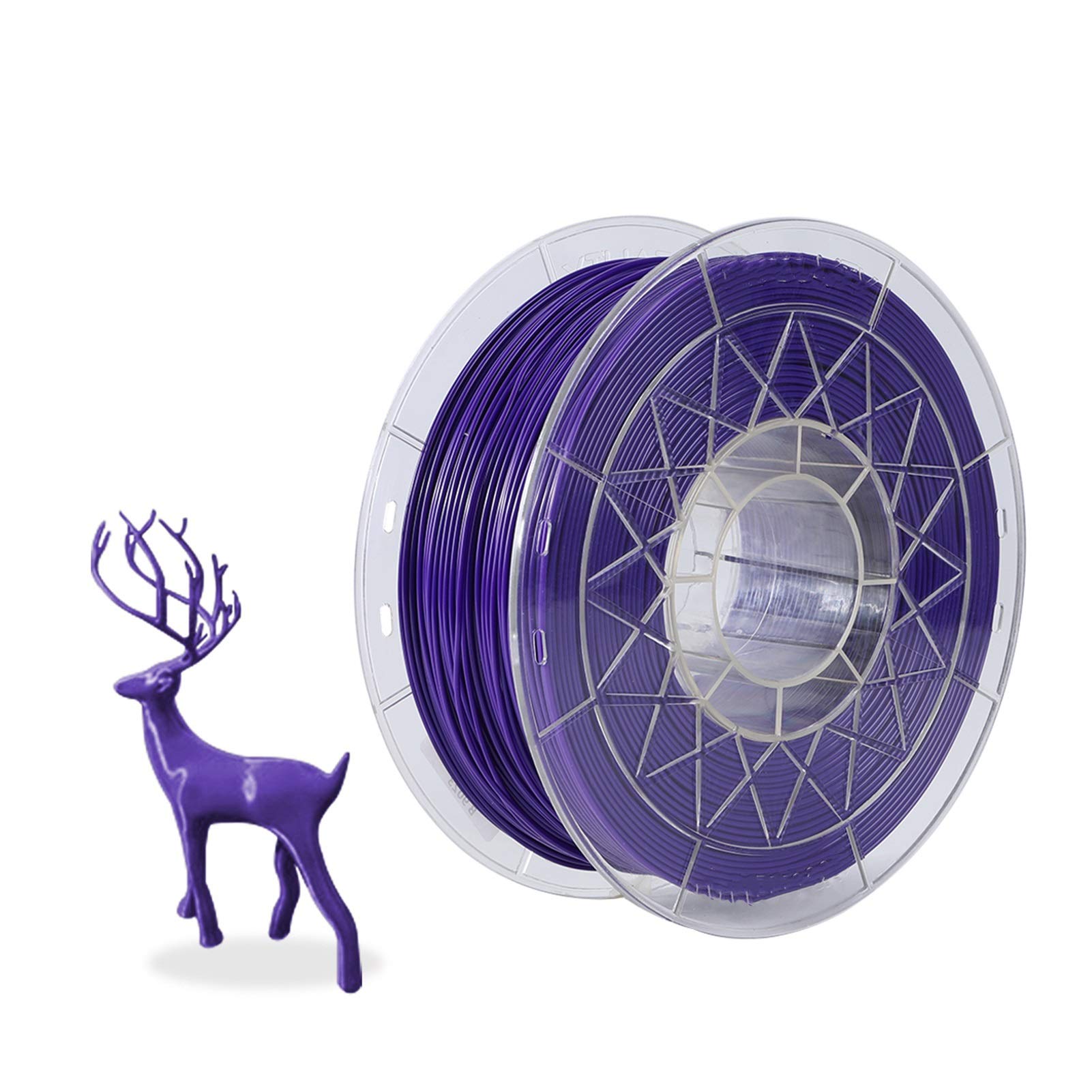 3D-Drucker CR-PLA-Filament, 1,75 mm 1 kg, Filament-Maßgenauigkeit +/- 0,02 mm, 3D-Drucker-Filament (Farbe: Lila)
