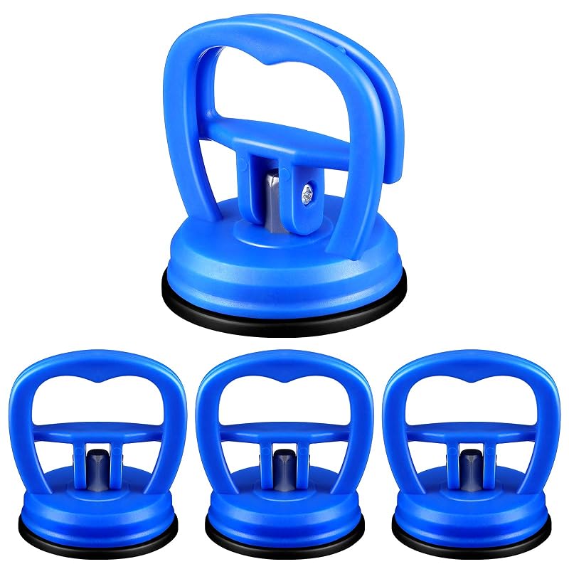 Kit com 4 ferramentas de remoção de amassados por ventosa Tallew, azul