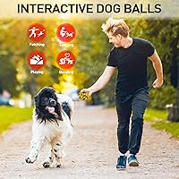 Vista 5 de SHARLOVY Juguetes para perros para masticadores agresivos, bolas de perro para razas grandes, juguetes masticables de cuerda de algodón resistente