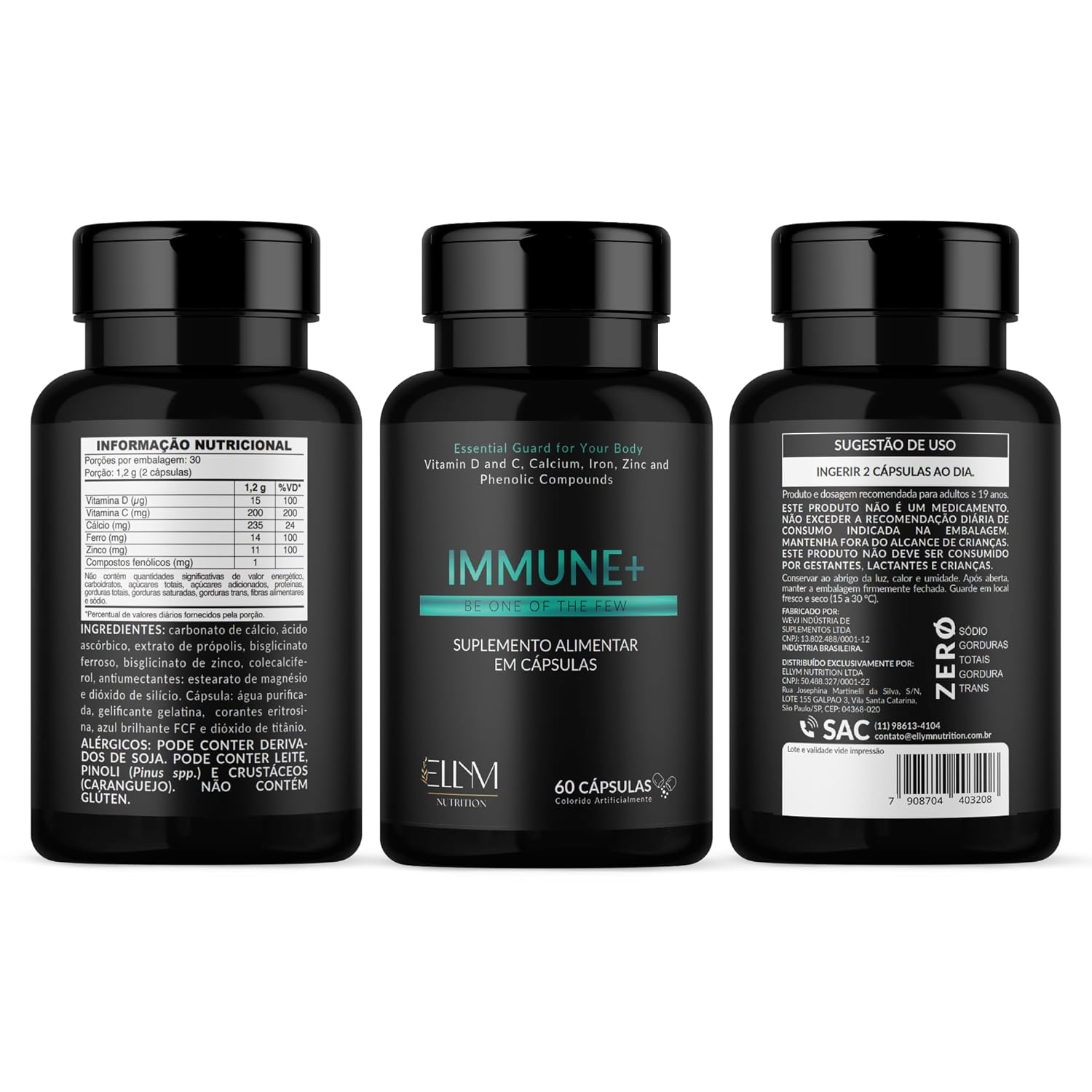 Immune+ Complexo Vitaminico para Imunidade ELLYM NUTRITION 180 Cápsulas Vitamina C, Vitamina D, Zinco, Ferro, Calcio e Propolis Multivitaminico em promoção! Veja a oferta e mais achadinhos de Vitaminas & Suplementos 6 Hoje é o melhor dia para comprar Immune+ Complexo Vitaminico para Imunidade ELLYM NUTRITION 180 Cápsulas Vitamina C, Vitamina D, Zinco, Ferro, Calcio e Propolis Multivitaminico com aquele preço maroto! Promoção! Aproveite a oferta! 6