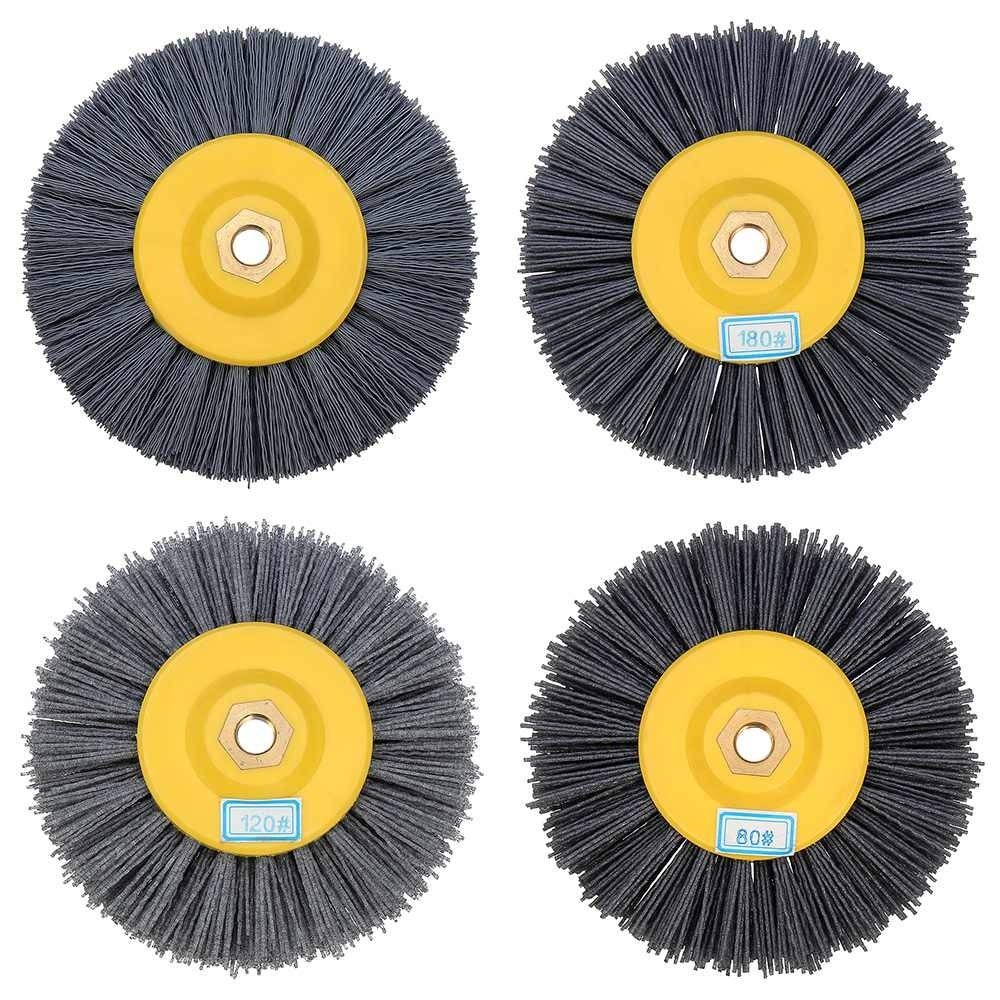 Abrasive Nylon Drawing Wheel Brush 120x100mm 320 Grit 1 Pack - View #2