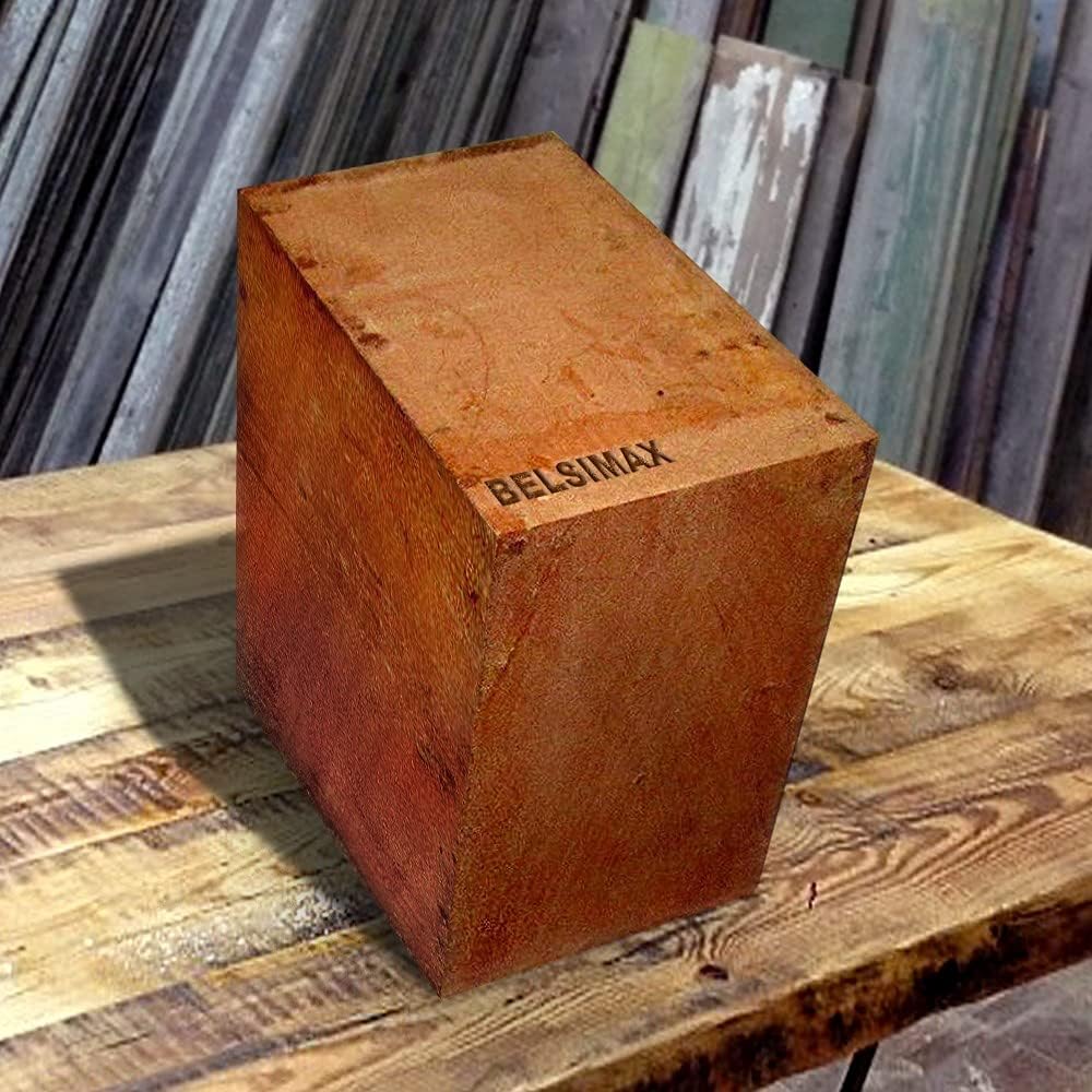 Olive Lathe Turning Exotic Wood Bowl Blank Block, 6” X 6” X 3”