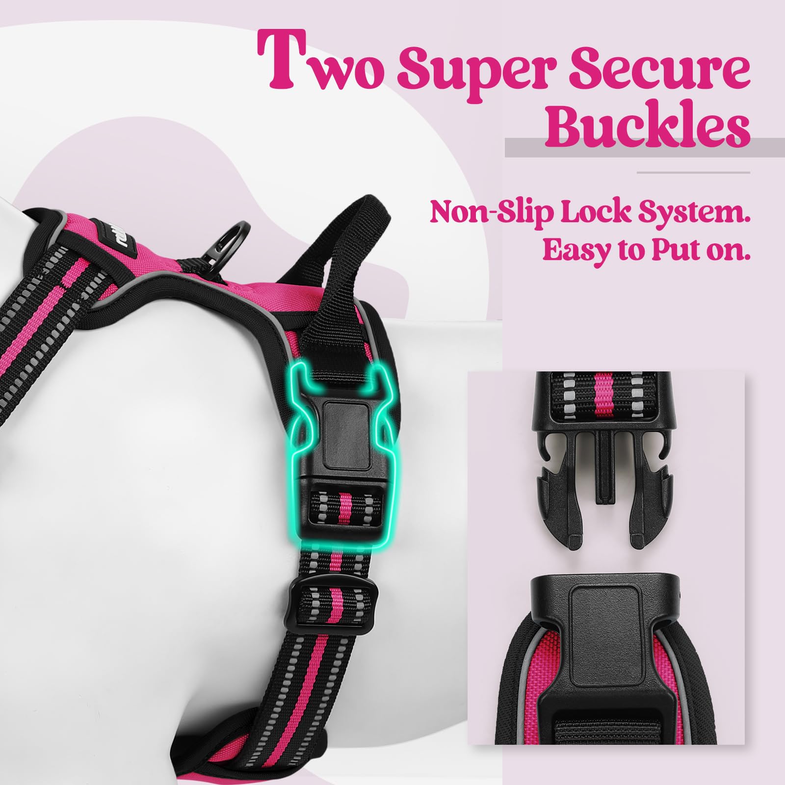 Ans dotsloevner 耳バッグ Amazon.com : rabbitgoo Dog Harness No Pull with 2 Leash