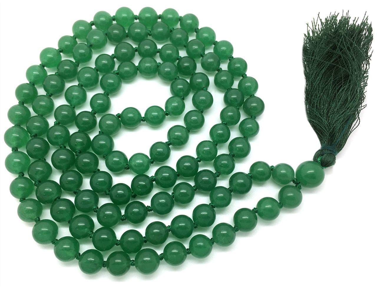 KESAR ZEMS Natural Green Aventurine Prayer Mala 8 MM 108+1 Beads Jap Mala for Meditation(40 x 2 x 1 cm) Green. (B084GN5P92) Amazon Price History, Amazon Price Tracker