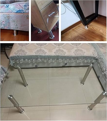 Miniatura 8 de M10 - Patas ajustables para muebles con varilla roscada, patas de cama de acero inoxidable cepillado, patas de mesa de cristal, patas de repuesto
