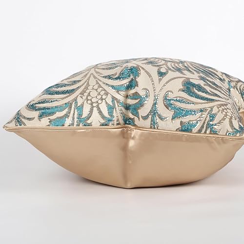 Miniatura 7 de Lently Funda de cojín cuadrada de alta precisión jacquard moderna para sofá, decoración del hogar, 18 x 18 pulgadas (bohemia)