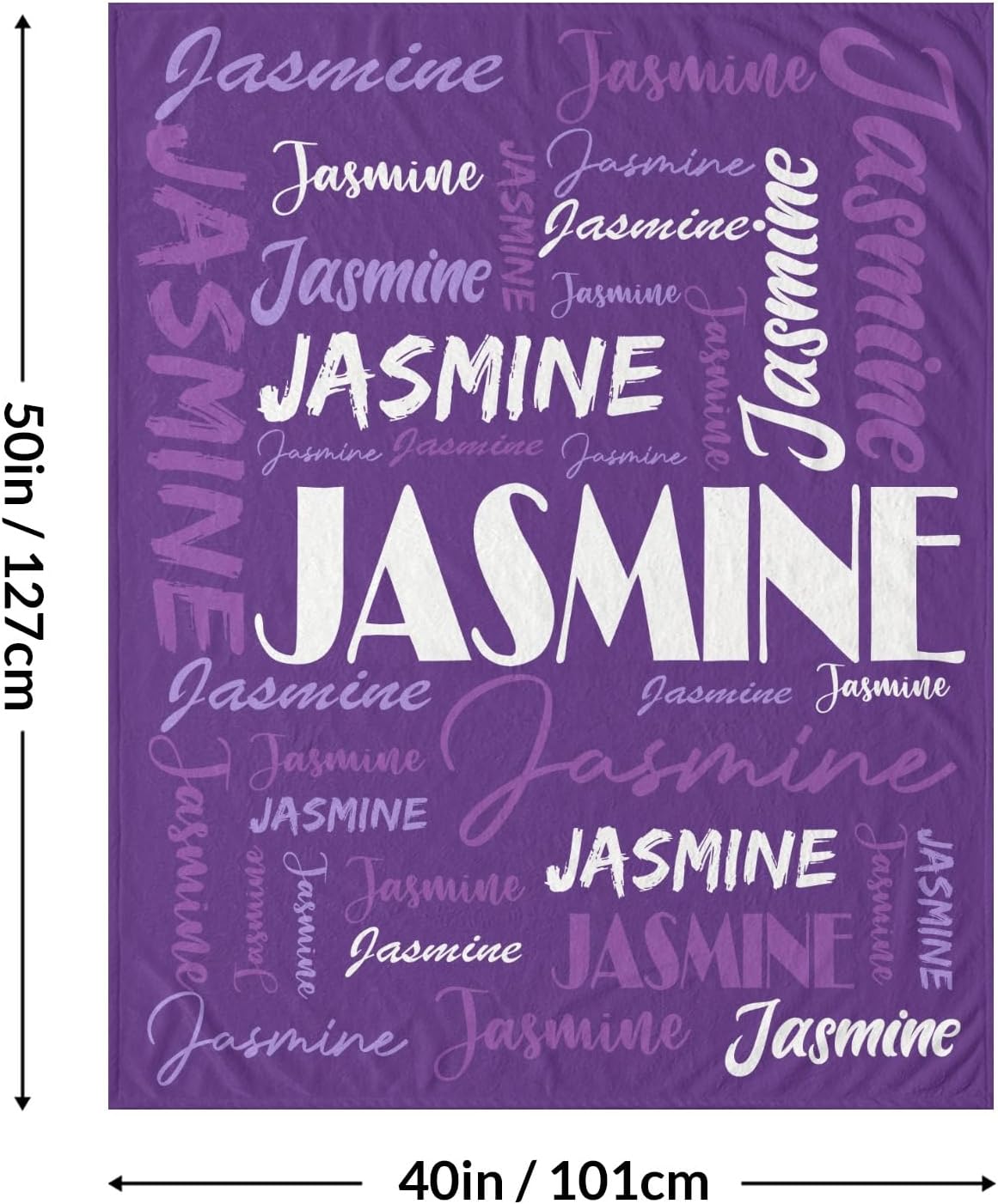 Dr.TOUGH Personalized Blankets for Kids Adults Personalized Name Blankets Personalized Kids Boys Girls Custom Blanket with Name (Color 04, 40''×50'')