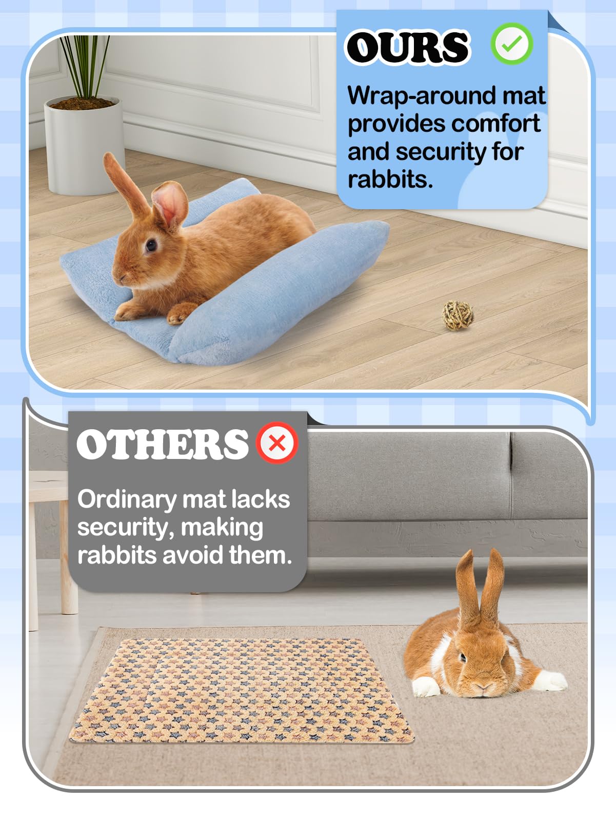 Rabbit Tunnel Hedgeink Rabbit Bed Thickened And Soft Bunny Bed