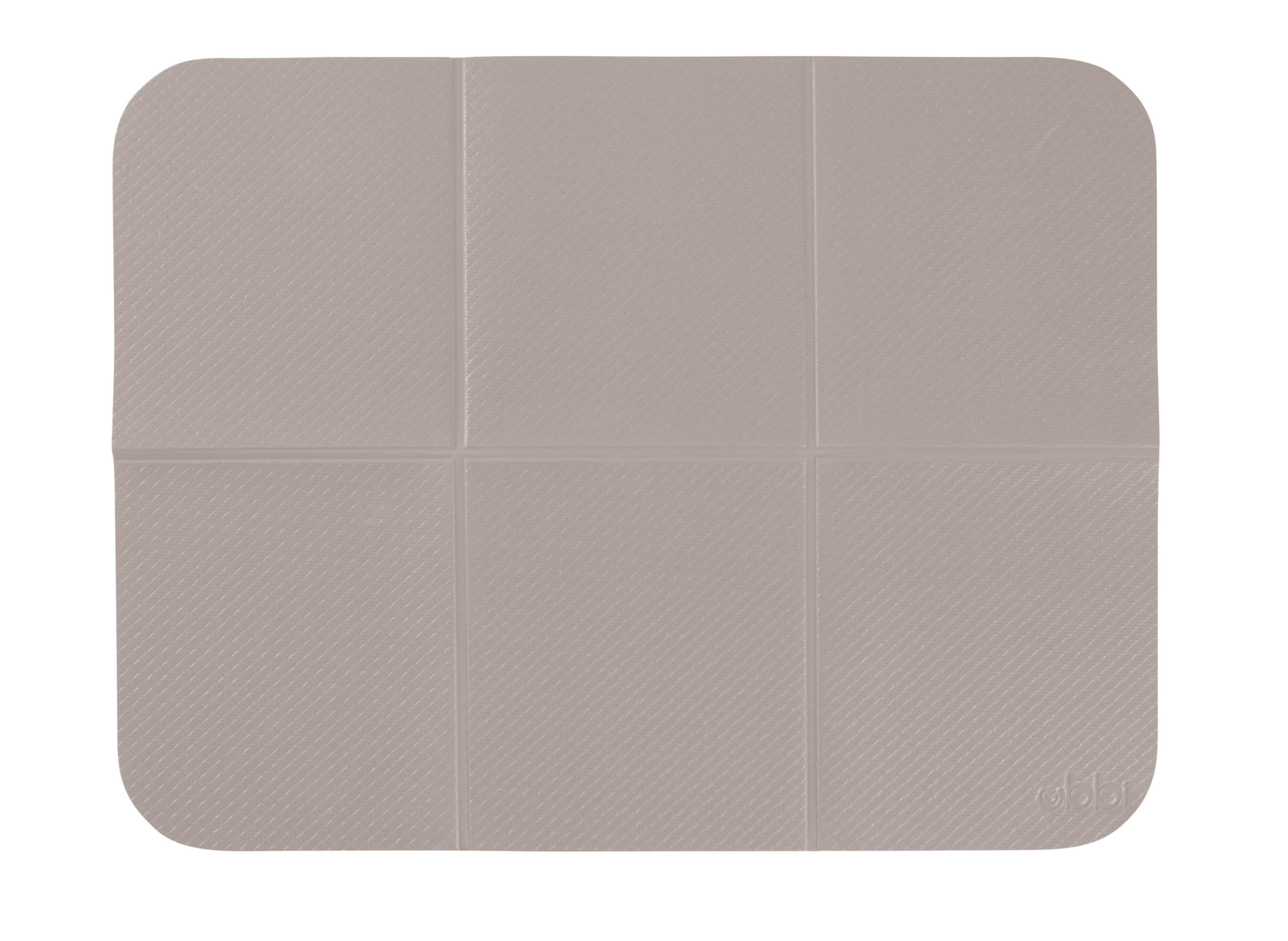 Ubbi On-The-Go Diaper Changing Baby Mat, Soft and Comfortable Diaper Bag Accessory Must Have for Newborns, Easy to Clean, Portable Folding Pad, Baby Traveling Accessories, Taupe