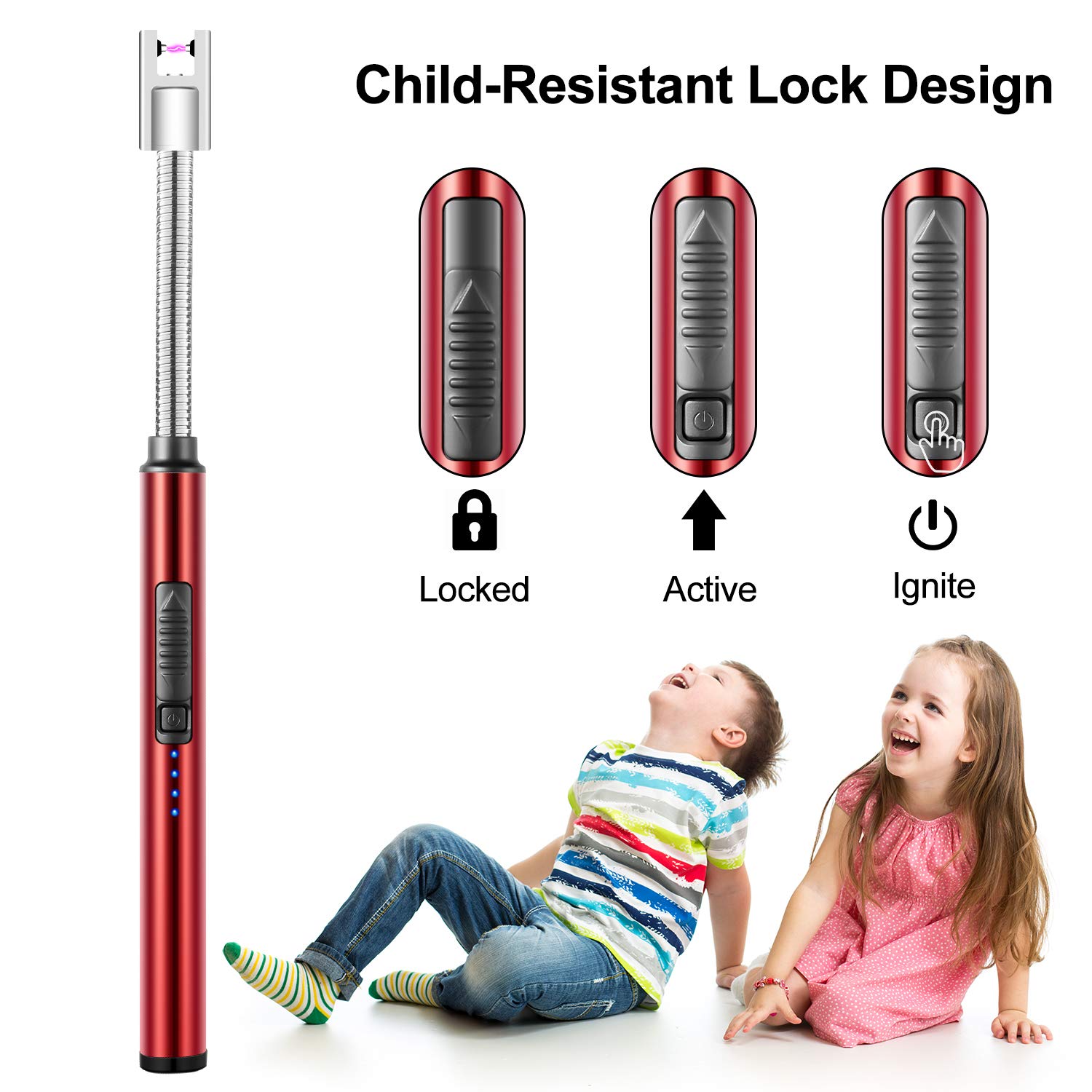 MOSUO Candle Lighter, Rechargeable Electric Arc Lighter Ignition