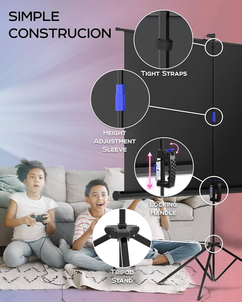 Amazon.com: PropVue Projector Screen with Stand 84