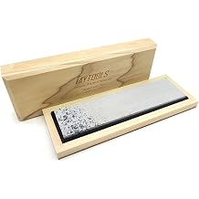 Genuine Soft Medium Arkansas Novaculite Knife Sharpening Bench Stone in Wood Box 8 x 2 x 1/2 Soft Medium