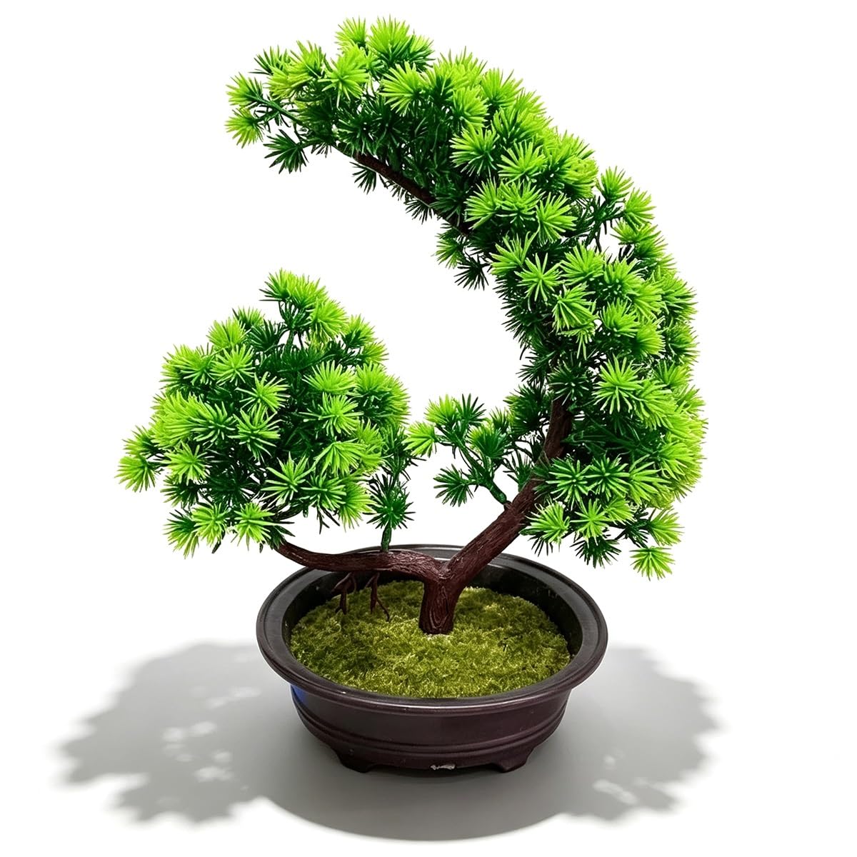 Mini Faux Arbre Artificiel Bonsaï Pin Bienvenue, Plantes Artificielles