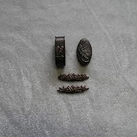 Vista 72 de Espada samurái japonesa KOSHIRAE – Fuchi Kashira Menuki 01-77