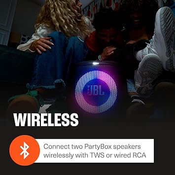 JBL Partybox Encore Essential 2 Bluetooth Speaker (Black) and divvi! Wireless Mic Pair Bundle