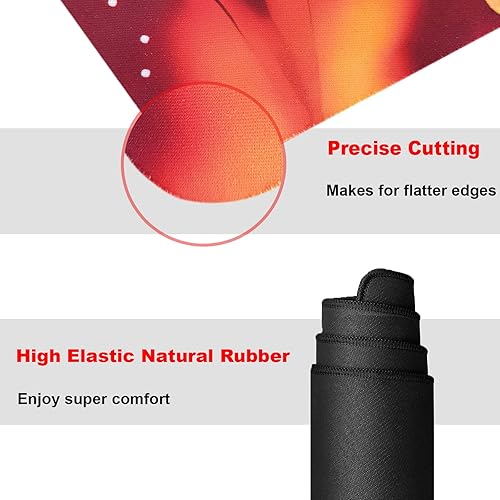 Miniatura 5 de ygo Amazing Dragon Playmat - Alfombrilla para competición de juegos, carpeta de tarjetas, cubierta de 23.6 x 13.7 pulgadas