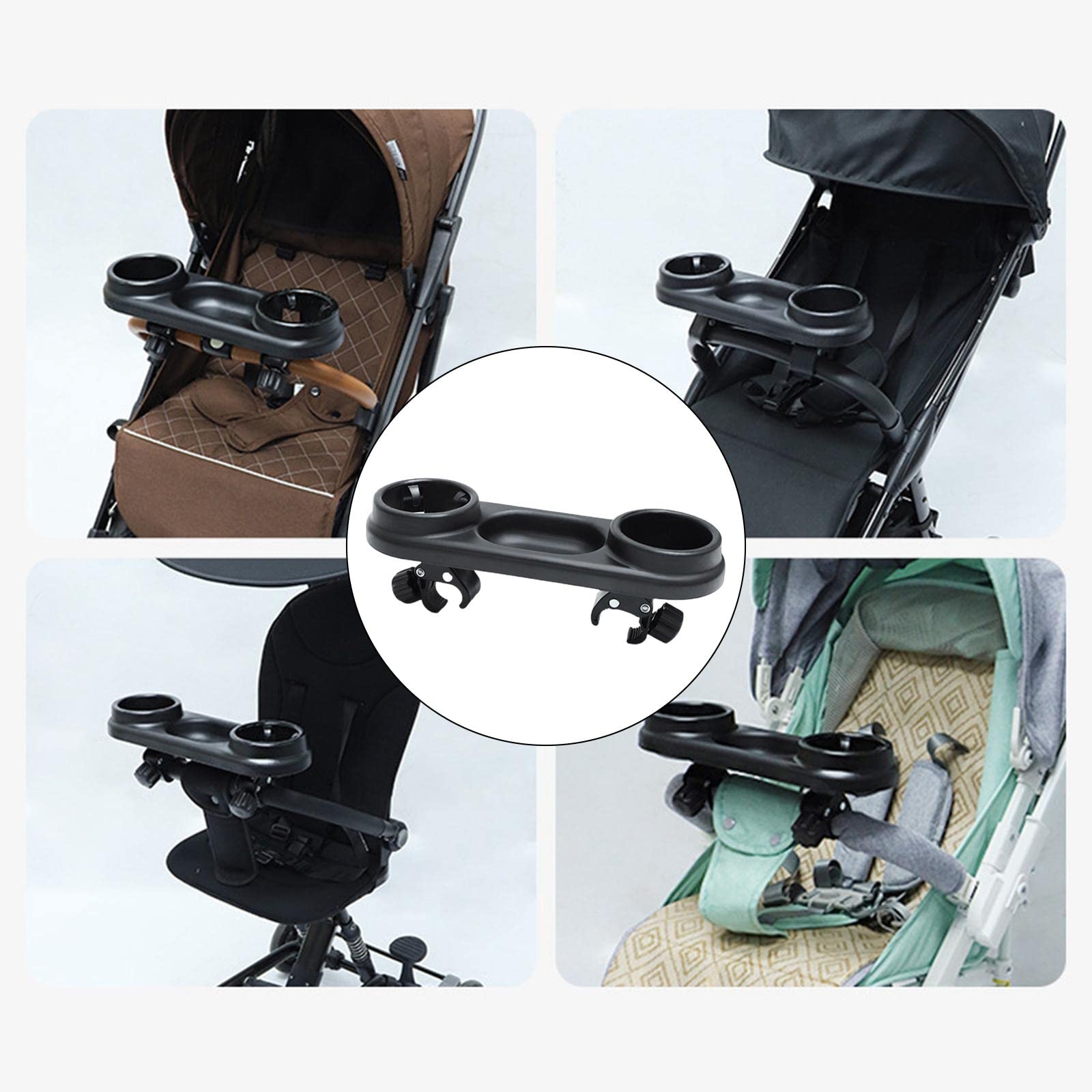 Snack-Tablett für Kinderwagen mit Getränkehalter, langlebiges Zubehör, 3er-Set