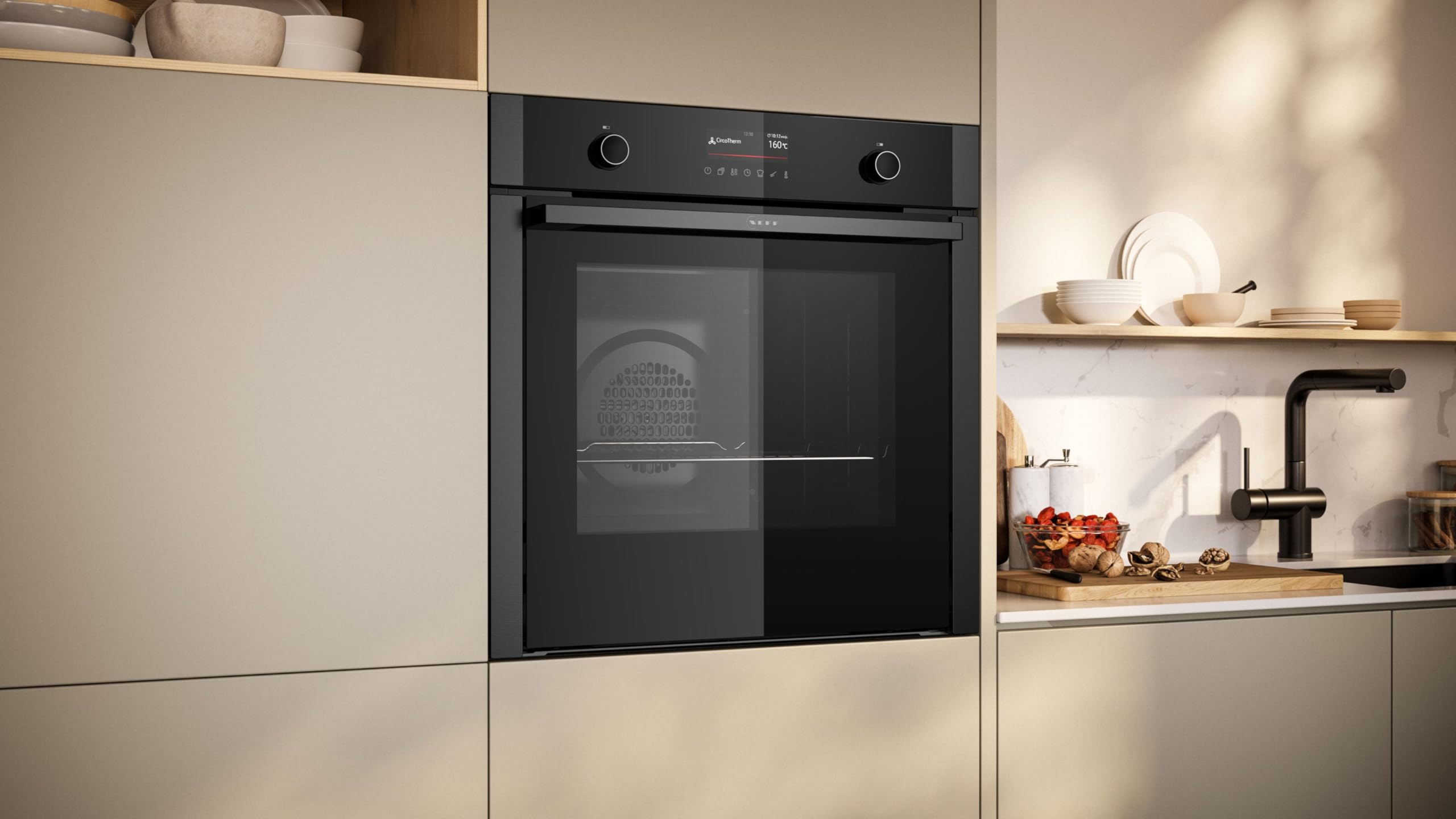 NEFF B6ACP7AG3 N 50 Einbau-Backofen 60 x 60 cm Pyrolyse Air Fry TFT Touch Display Graphite Grey