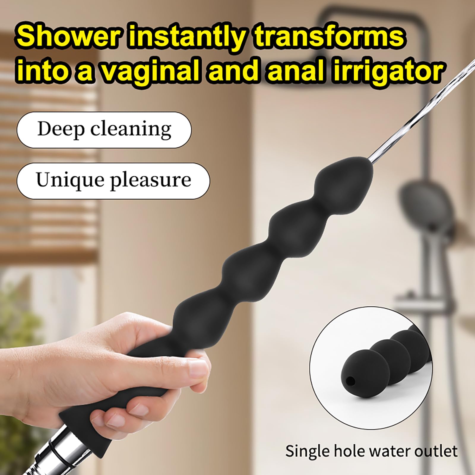 Analdusche Für Analverkehr Silikon Intimdusche Für Damen Und Herren Mit Weichem Aufsatz Zur Darmreinigung Duschkopf Anal Dusche Für Mann Hygienische Reinigung LZYLWC (8PC)