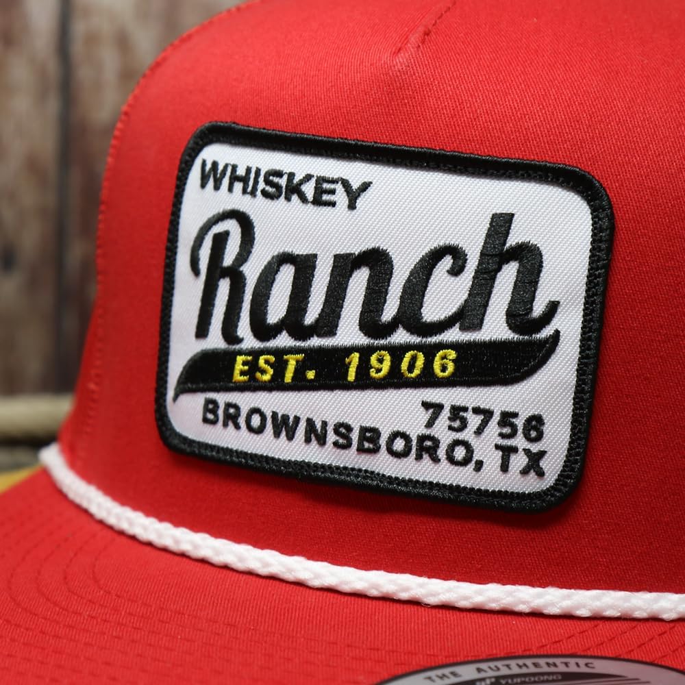 WHISKEY BENT HAT CO. The Cogburn Adjustable Hat (Red) - Image 3