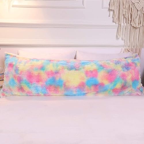 Miniatura 3 de Sleepwish Funda de almohada de pelo sintético lanudo de felpa y pelo sintético, fundas de almohada decorativas rectangulares para cama (King (20 x