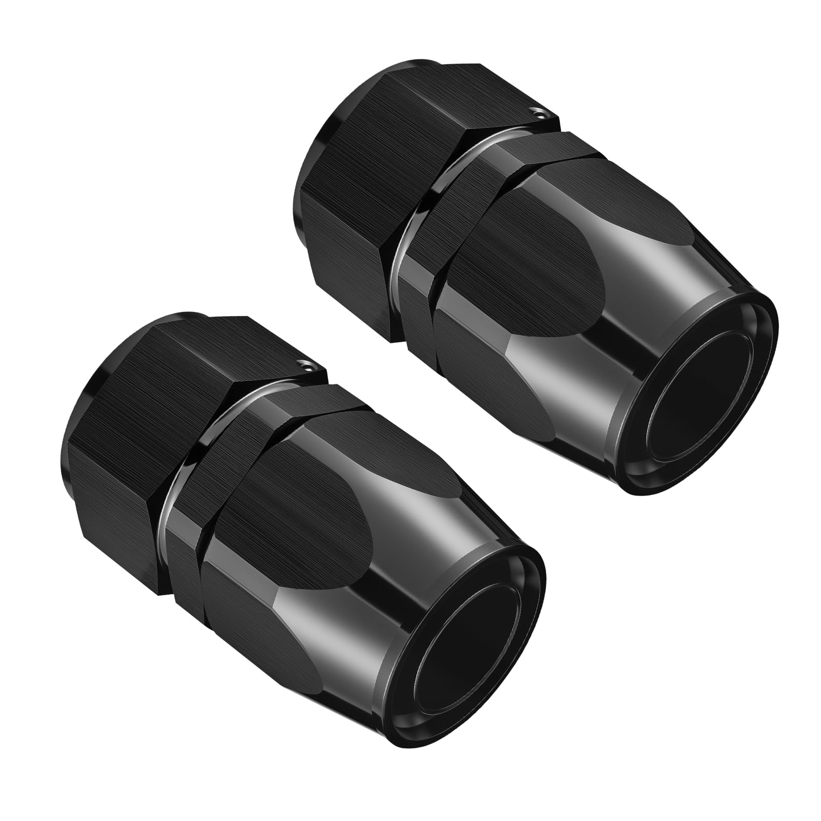 EVIL ENERGY 20AN Hose End Fitting Straight Swivel for CPE Braided Hose Black 2PCS