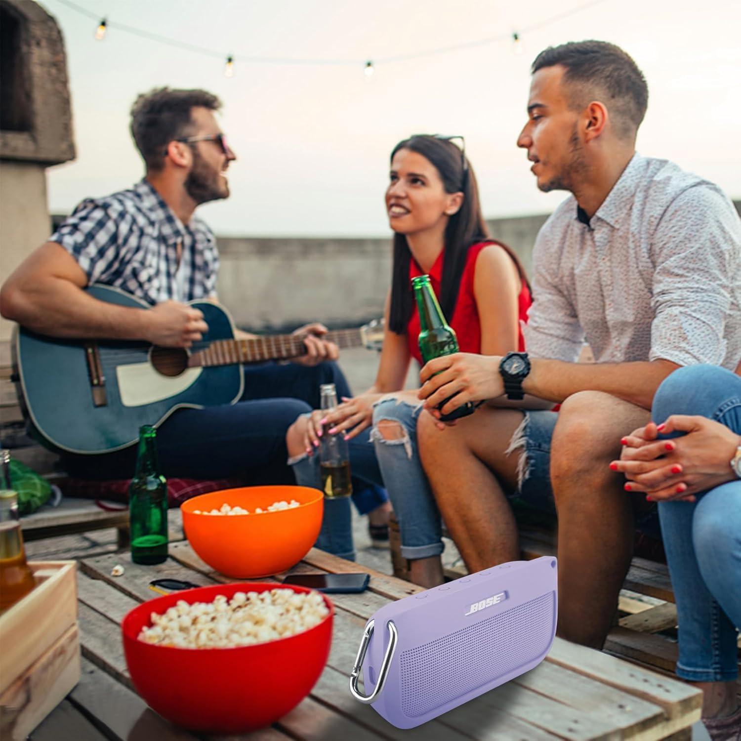 co2CREA Soft Silicone Case Replacement for Bose SoundLink Flex Bluetooth Portable Speaker (Silicone Case, Purple Case) - Image 9