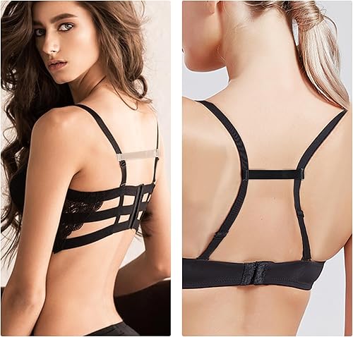 Miniatura 4 de Soportes de correa de brasier para deslizarse, convertidores de espalda cruzada, soporte de correa para mantenerse en posición, clips de correa de