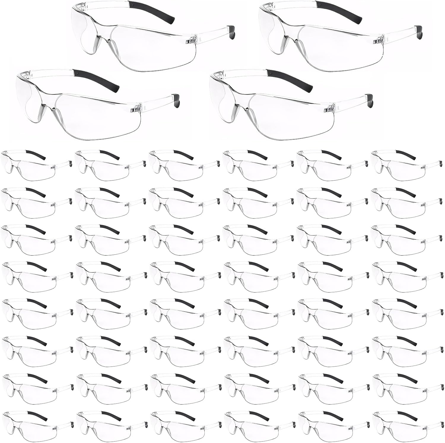 MIUSKATL Safety Glasses, ANSI Z87.1 Safety Resistant Scratch Men Women, Bulk Eye Protection for Work, Lab, Outdoors