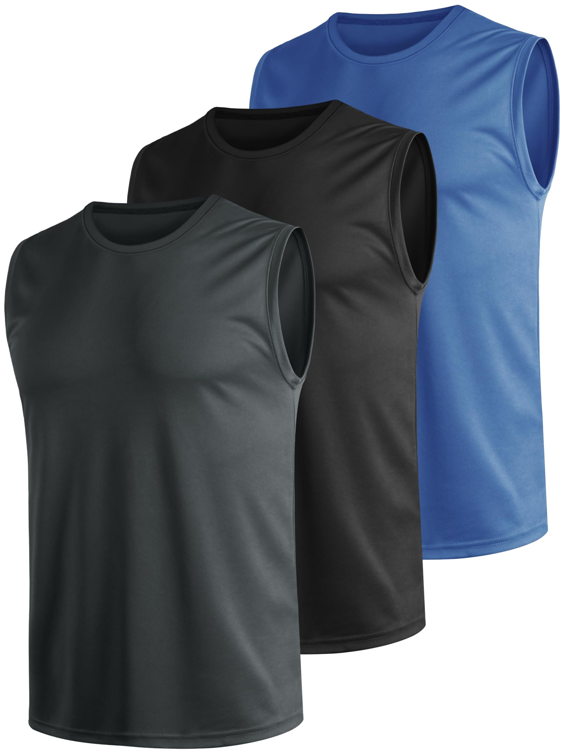 Teesmen Débardeur Homme Lot de 3/5 Holyester Sport Running