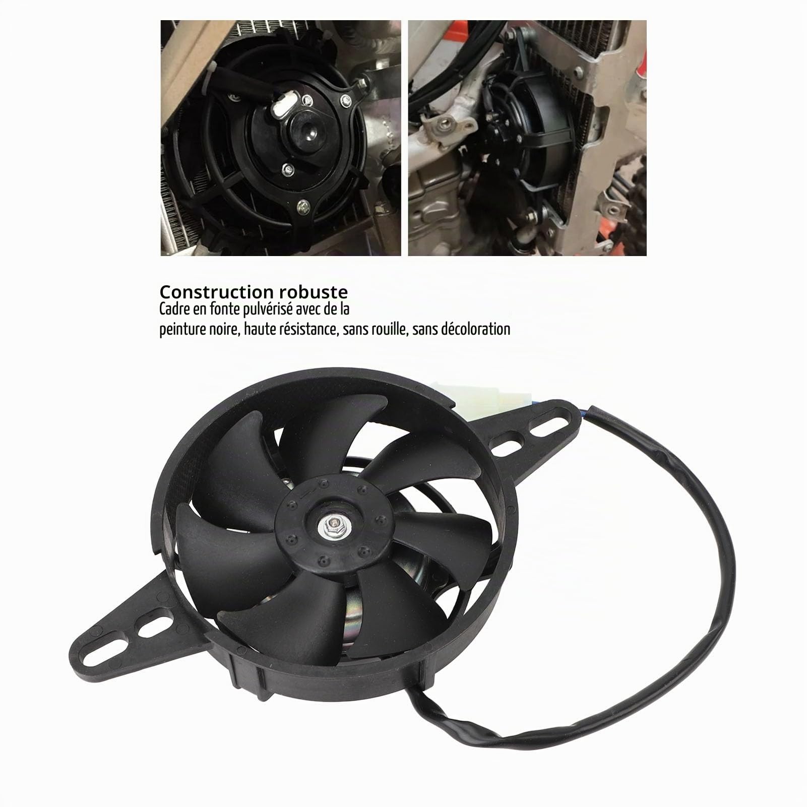 Ventilateur de Refroidissement de Radiateur de Moto 12 V pour ATV Quad Go Kart 150-250 – Solution de Refroidissement électrique Efficace