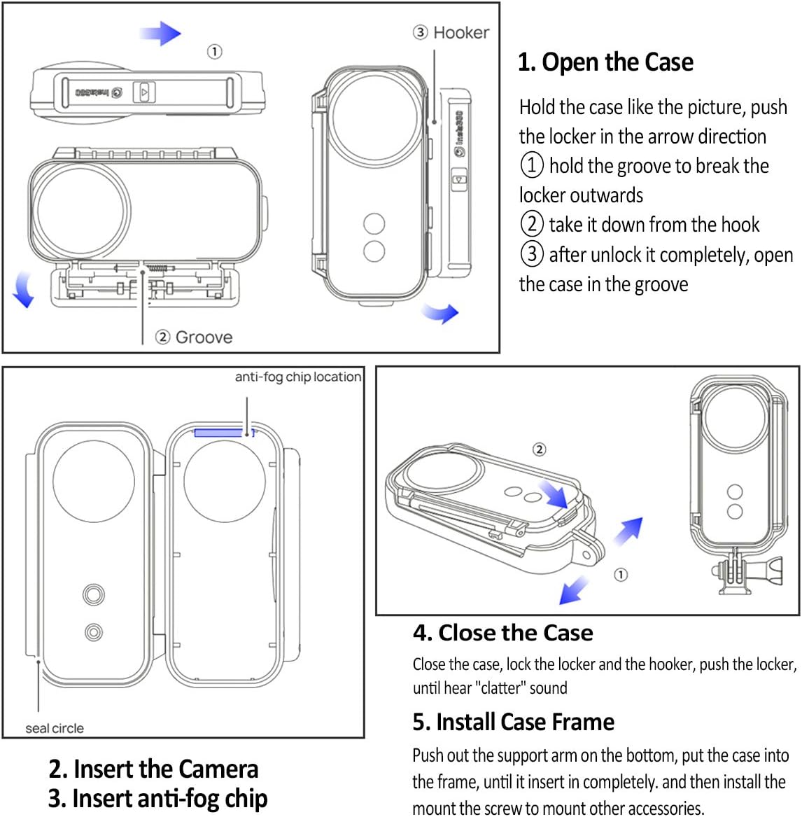 Blасk Frіdау - 60% оƒƒ O'woda New Version Insta360 ONE X Waterproof Case Housing Diving Case for Insta360 One X Action Camera Accessories (Transparent)