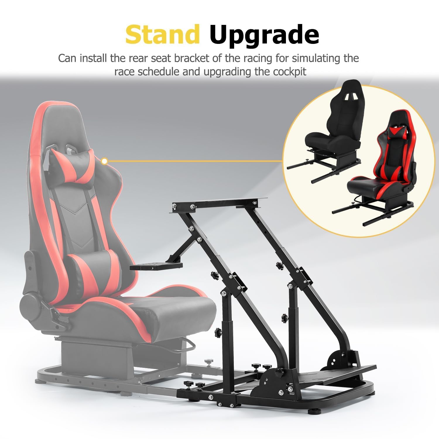 Snapklik.com : Sim Racing Wheel Stand,Adjustable Height Angle Steering ...