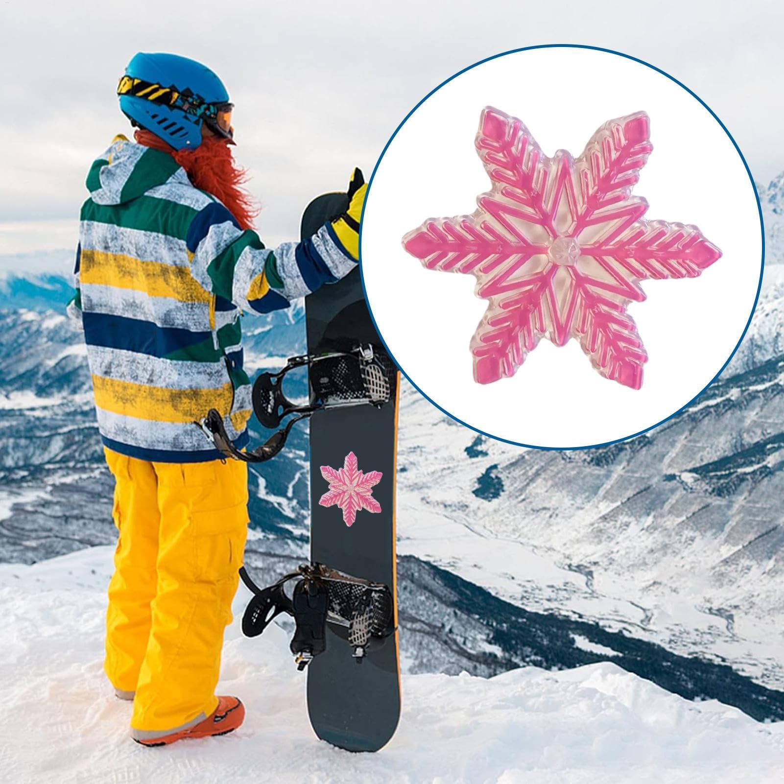 Snowboard Stomp Pads | Fiocco di neve Forma Stomp Mat - Antiscivolo Design rialzato Snowboard Stomp Pads per un controllo ottimale grip board sci invernale