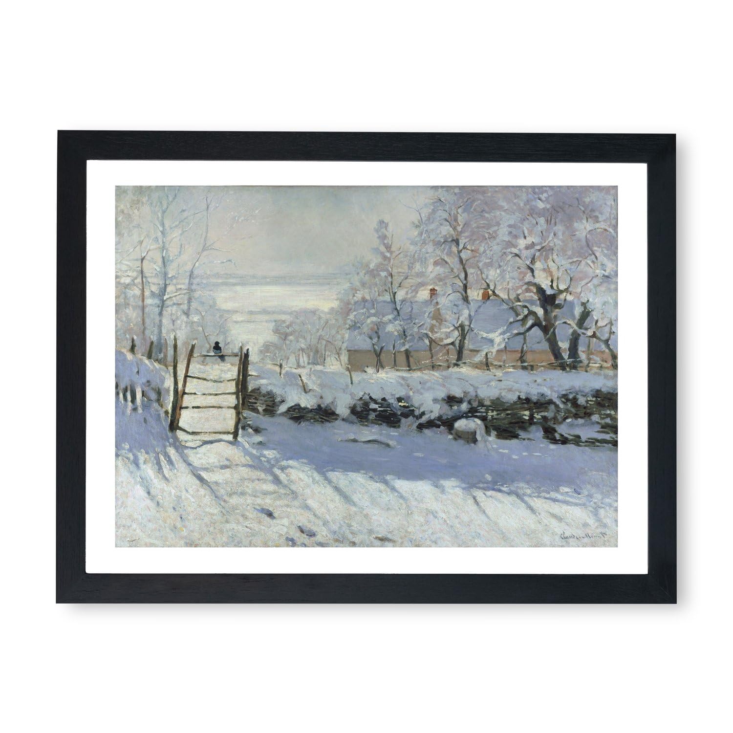 Affiche encadrée Claude Monet Le Paysage de Neige The Magpie 1869