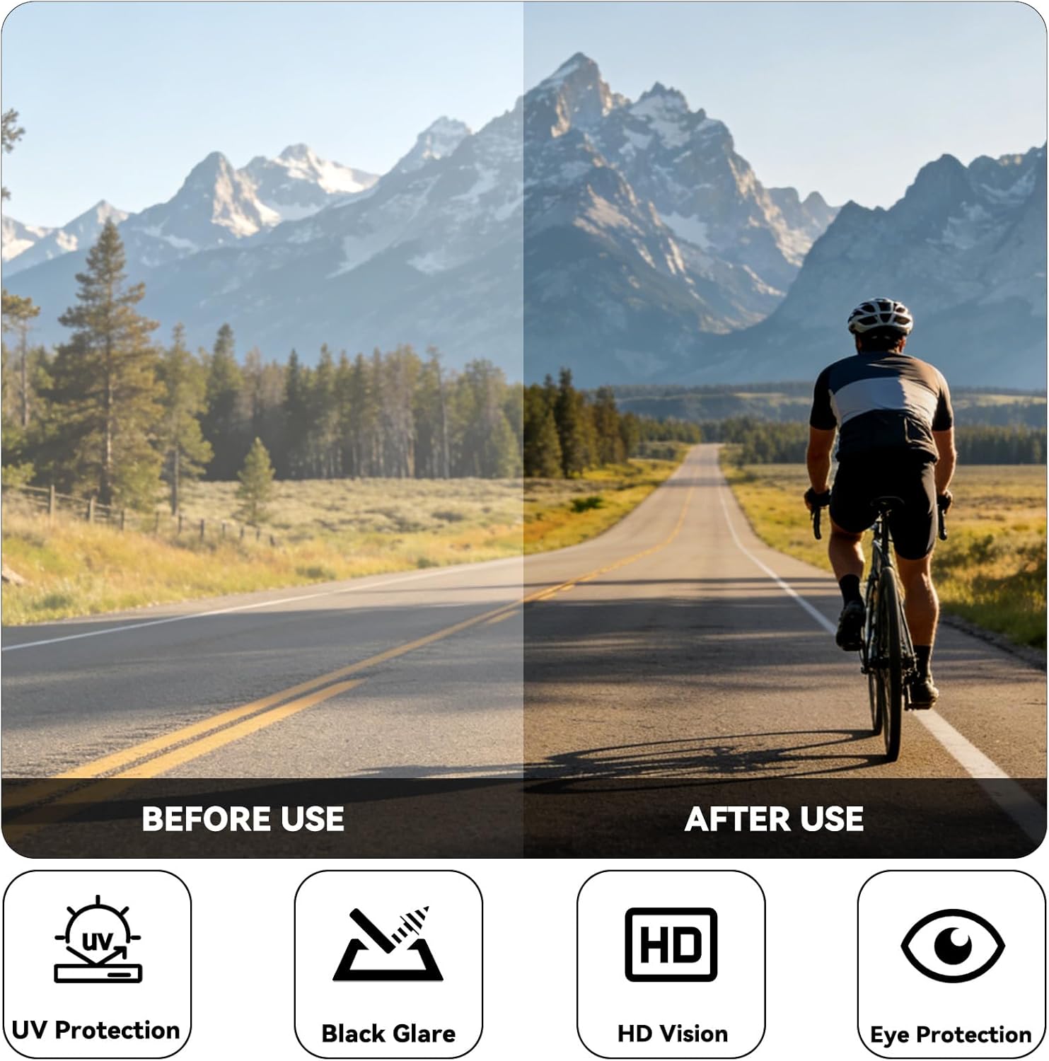 AI Smart Audio Glasses, Bluetooth Sport Sunglasses for Men Women Audio for Running Cycling, Music & Call