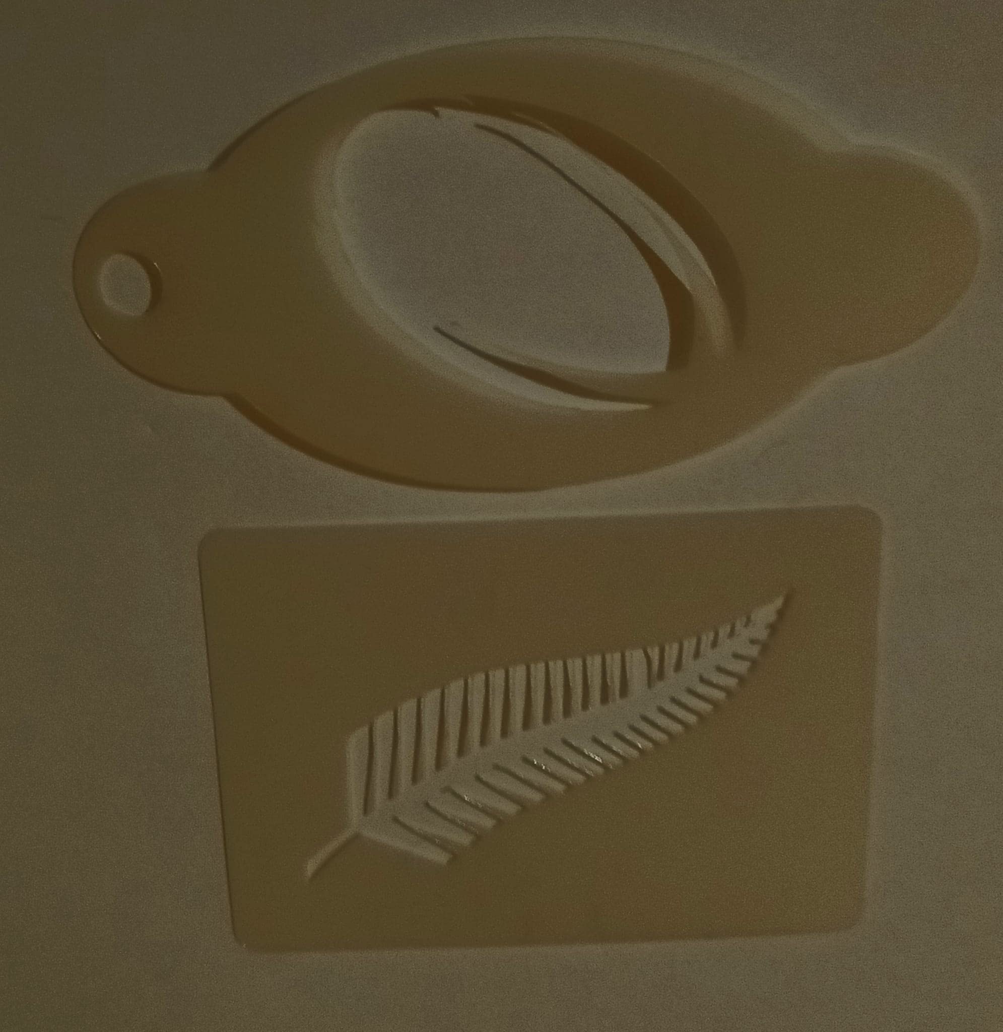 Dazzle Glitter Tattoos New Zealand Fern & Rugby Ball Face Paiting Stenicls Reusable World Cup
